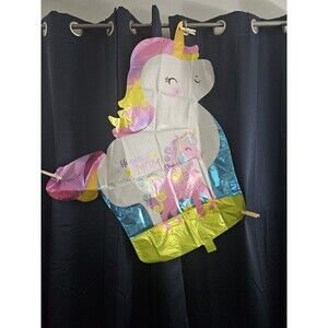 11 PCS Mother's Day Balloon Set Decorations Banner, Unicorns & Pink Stars